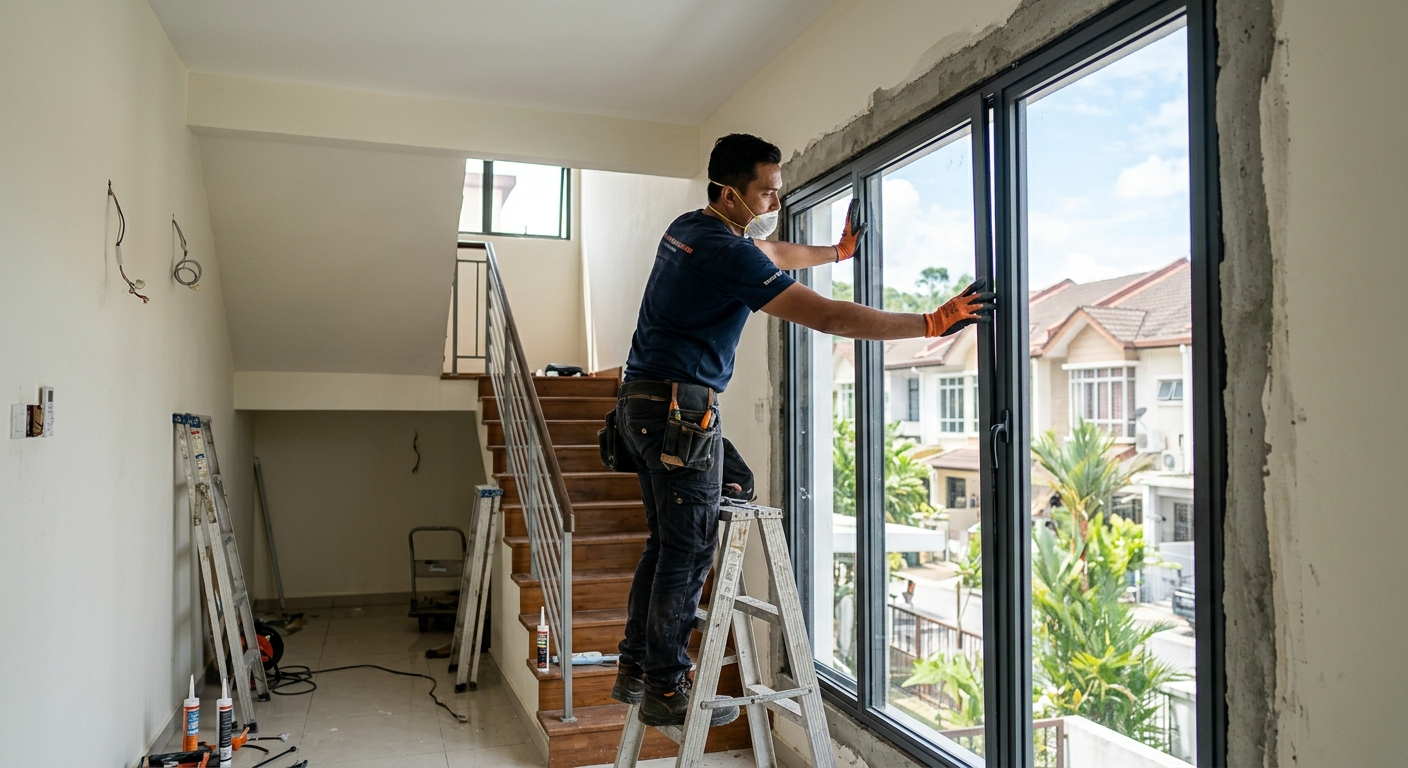 Aluminium Fixed Window by AluFrame Malaysia