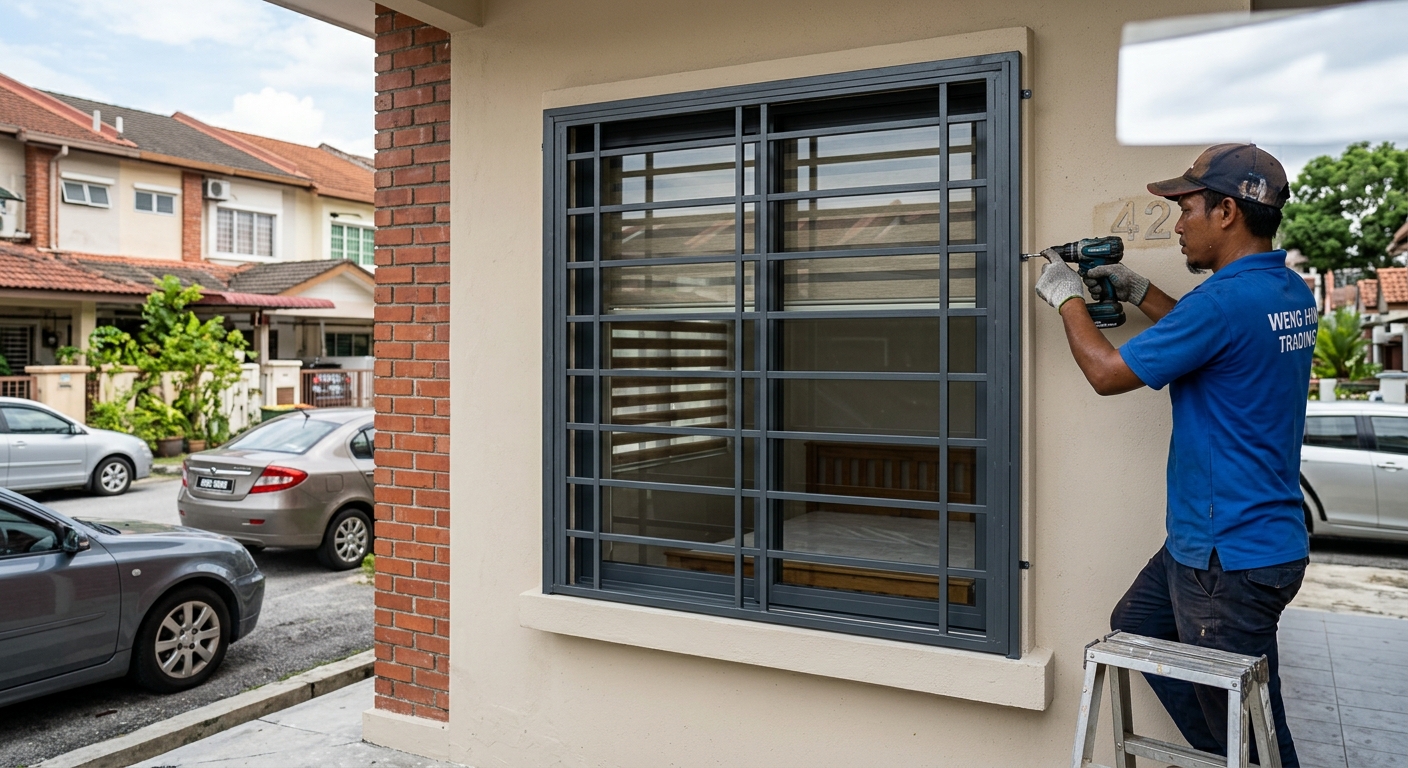 Aluminium Grille Window by AluFrame Malaysia