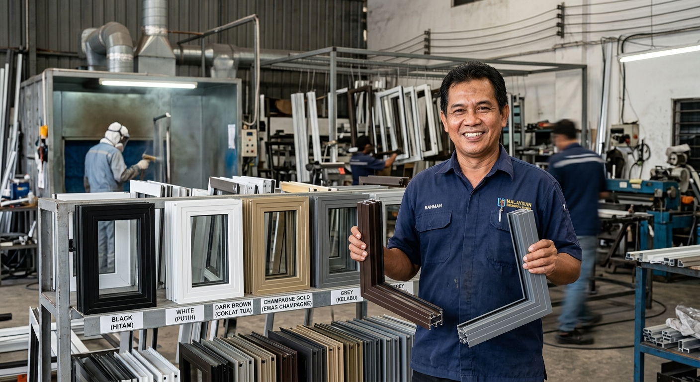 Powder Coated Aluminium Windows by AluFrame Malaysia