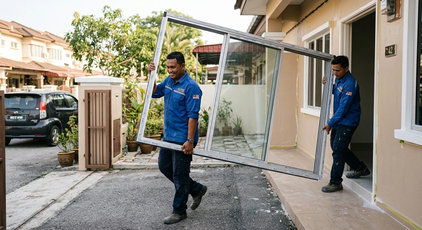 Aluminium Door by AluFrame Malaysia